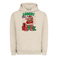 Pigment French Oak lookin' like a snack christmas character Urban Hoodie - MaliasSmallBusiness