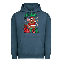 Pigment Midnight Navy lookin' like a snack christmas character Urban Hoodie - MaliasSmallBusiness