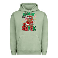 Pigment Oil Green lookin' like a snack christmas character Urban Hoodie - MaliasSmallBusiness