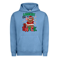 Pigment Pebble Blue lookin' like a snack christmas character Urban Hoodie - MaliasSmallBusiness