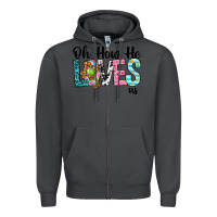 Smoke Oh how he loves us Zipper Hoodie - Neo Western