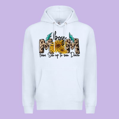 Boy Mom From Son Up To Sun Down Premium Hoodie Designed By Maliassmallbusiness