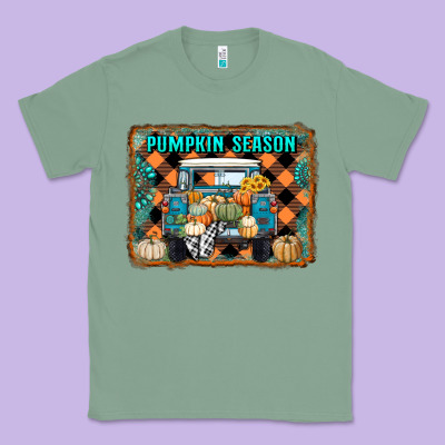 Pumpkin Season Truck Classic Tee Designed By Ranaportraitstore