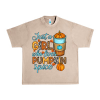 French Oak Just a girl who loves pumpkin spice Urban Heavy Tee - RanaPortraitStore