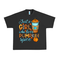 Pigment Black Just a girl who loves pumpkin spice Urban Heavy Tee - RanaPortraitStore