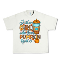 Pistachio Just a girl who loves pumpkin spice Urban Heavy Tee - RanaPortraitStore