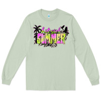 Matcha hot girl summer with palms Long Sleeve Tee - texasbilliewilder