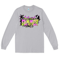Moon Dust hot girl summer with palms Long Sleeve Tee - texasbilliewilder