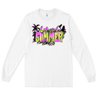 Hot Girl Summer With Palms Long Sleeve Tee | Teevron