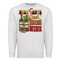 Oatmeal Heather dear santa just bring wine Premium Sweatshirt - AdoDesignShop