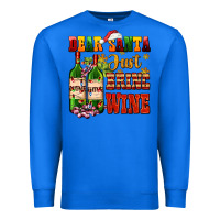 True Royal dear santa just bring wine Premium Sweatshirt - AdoDesignShop