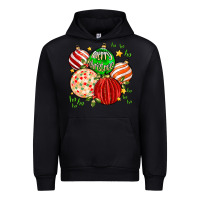 Black merry christmas tree ball Urban Hoodie - MaliasSmallBusiness