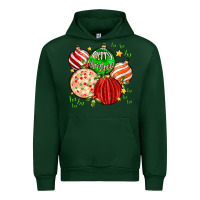 Forest Green merry christmas tree ball Urban Hoodie - MaliasSmallBusiness