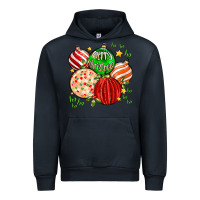 Navy merry christmas tree ball Urban Hoodie - MaliasSmallBusiness
