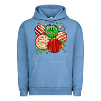 Pigment Pebble Blue merry christmas tree ball Urban Hoodie - MaliasSmallBusiness