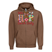 Chestnut One hip lunch lady Zipper Hoodie - Neo Western