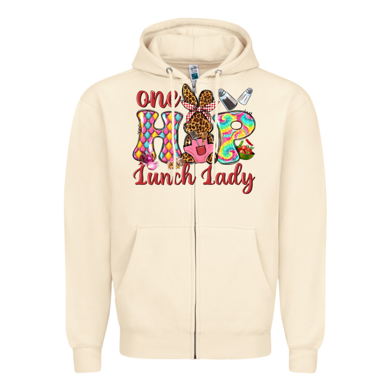 One Hip Lunch Lady Zipper Hoodie by Neo Western | Teevron