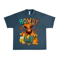 Midnight Navy Hay there Fall pumpkin heifer Urban Heavy Tee - RanaPortraitStore