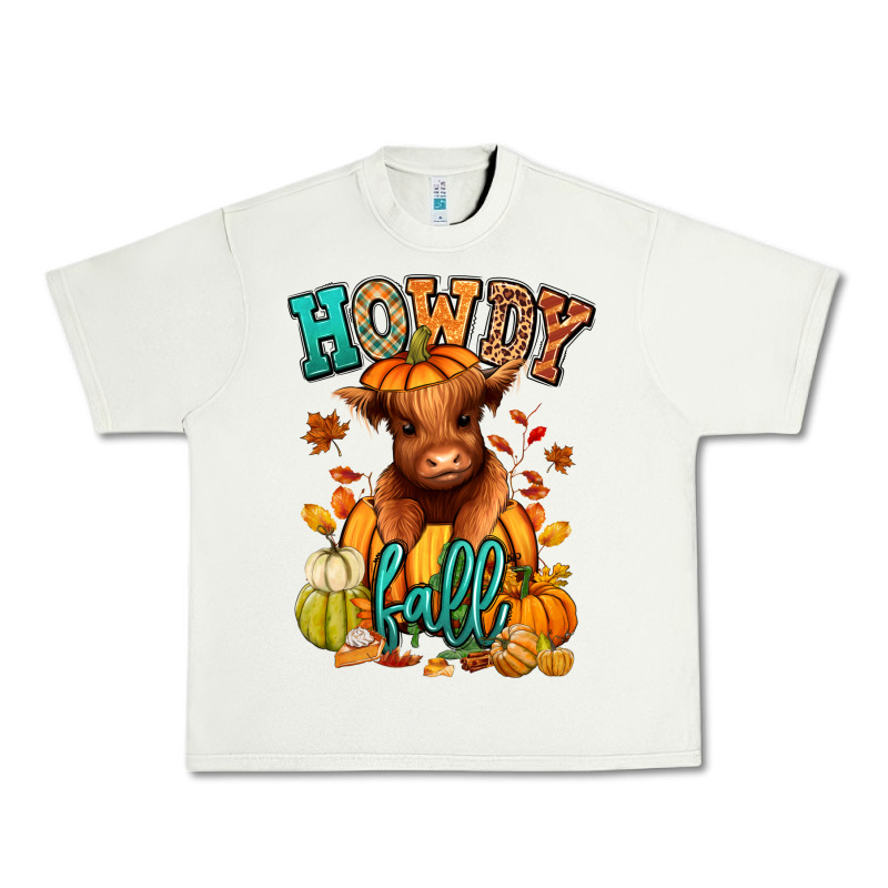 Hay There Fall Pumpkin Heifer Urban Heavy Tee by RanaPortraitStore | Teevron