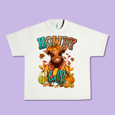 Hay There Fall Pumpkin Heifer Urban Heavy Tee Designed By Ranaportraitstore