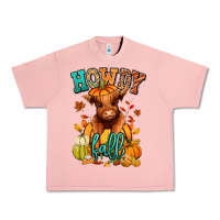 Salmon Hay there Fall pumpkin heifer Urban Heavy Tee - RanaPortraitStore