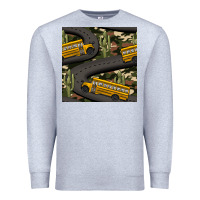 Heather Grey cactus camouflage school bus seamless pattern Premium Sweatshirt - BundleAndBundleShop