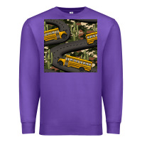 Purple cactus camouflage school bus seamless pattern Premium Sweatshirt - BundleAndBundleShop