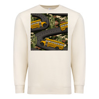 Sandshell cactus camouflage school bus seamless pattern Premium Sweatshirt - BundleAndBundleShop