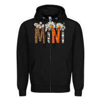 Black western daisies mini Zipper Hoodie - HRA Design Shop