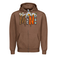 Chestnut western daisies mini Zipper Hoodie - HRA Design Shop