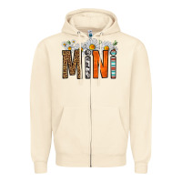 Sandshell western daisies mini Zipper Hoodie - HRA Design Shop