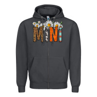 Smoke western daisies mini Zipper Hoodie - HRA Design Shop