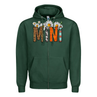 Sports Green western daisies mini Zipper Hoodie - HRA Design Shop