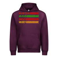 Mauve Wine holiday spirit hohoho bright merry Urban Hoodie - MaliasSmallBusiness