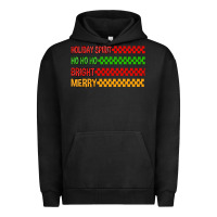 Pigment Black holiday spirit hohoho bright merry Urban Hoodie - MaliasSmallBusiness