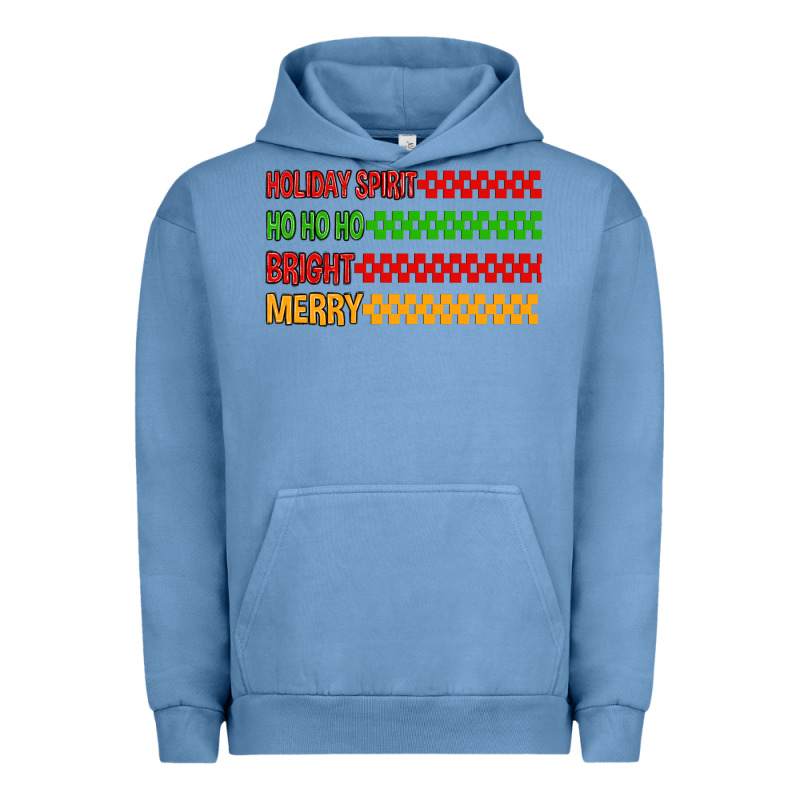 Holiday Spirit Hohoho Bright Merry Urban Hoodie by MaliasSmallBusiness | Teevron