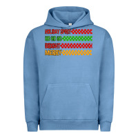 Pigment Pebble Blue holiday spirit hohoho bright merry Urban Hoodie - MaliasSmallBusiness