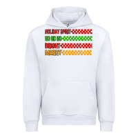 White holiday spirit hohoho bright merry Urban Hoodie - MaliasSmallBusiness