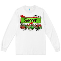 White soccer grandma with leopard Long Sleeve Tee - Zillion Design Studio