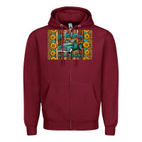 Burgundy life is better in the country skinny metal can holder Zipper Hoodie - HRA Design Shop