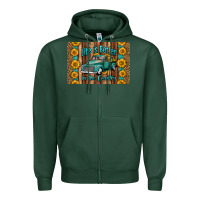 Sports Green life is better in the country skinny metal can holder Zipper Hoodie - HRA Design Shop