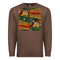 Chestnut christmas school bus seamless pattern Premium Sweatshirt - BundleAndBundleShop