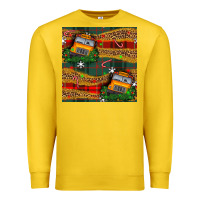 Lemon christmas school bus seamless pattern Premium Sweatshirt - BundleAndBundleShop