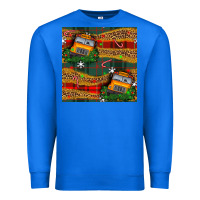 True Royal christmas school bus seamless pattern Premium Sweatshirt - BundleAndBundleShop