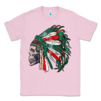 Bubblegum Pink mexican indian headdress with skull Classic Tee - RanaPortraitStore