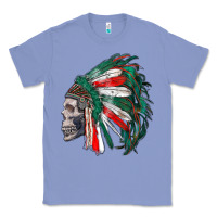 Colony Blue mexican indian headdress with skull Classic Tee - RanaPortraitStore