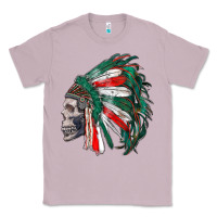 Lilac mexican indian headdress with skull Classic Tee - RanaPortraitStore