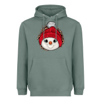 Sage snowman Heavyweight Hoodie - JahusDesignShop