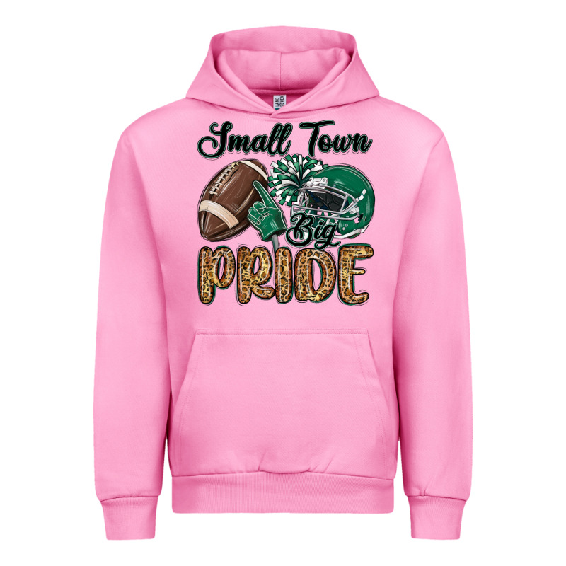Small Town Big Pride Green Urban Hoodie by MaliasSmallBusiness | Teevron
