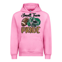 Fuchsia Pink small town big pride green Urban Hoodie - MaliasSmallBusiness